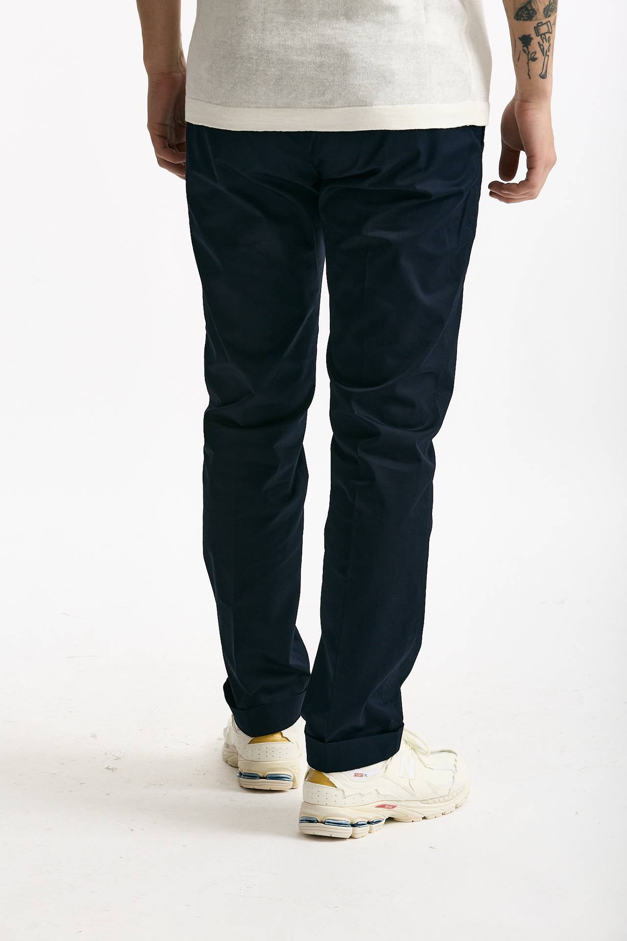 Pantalone DESTINAY in cotone stretch blu uomo Department five - 3