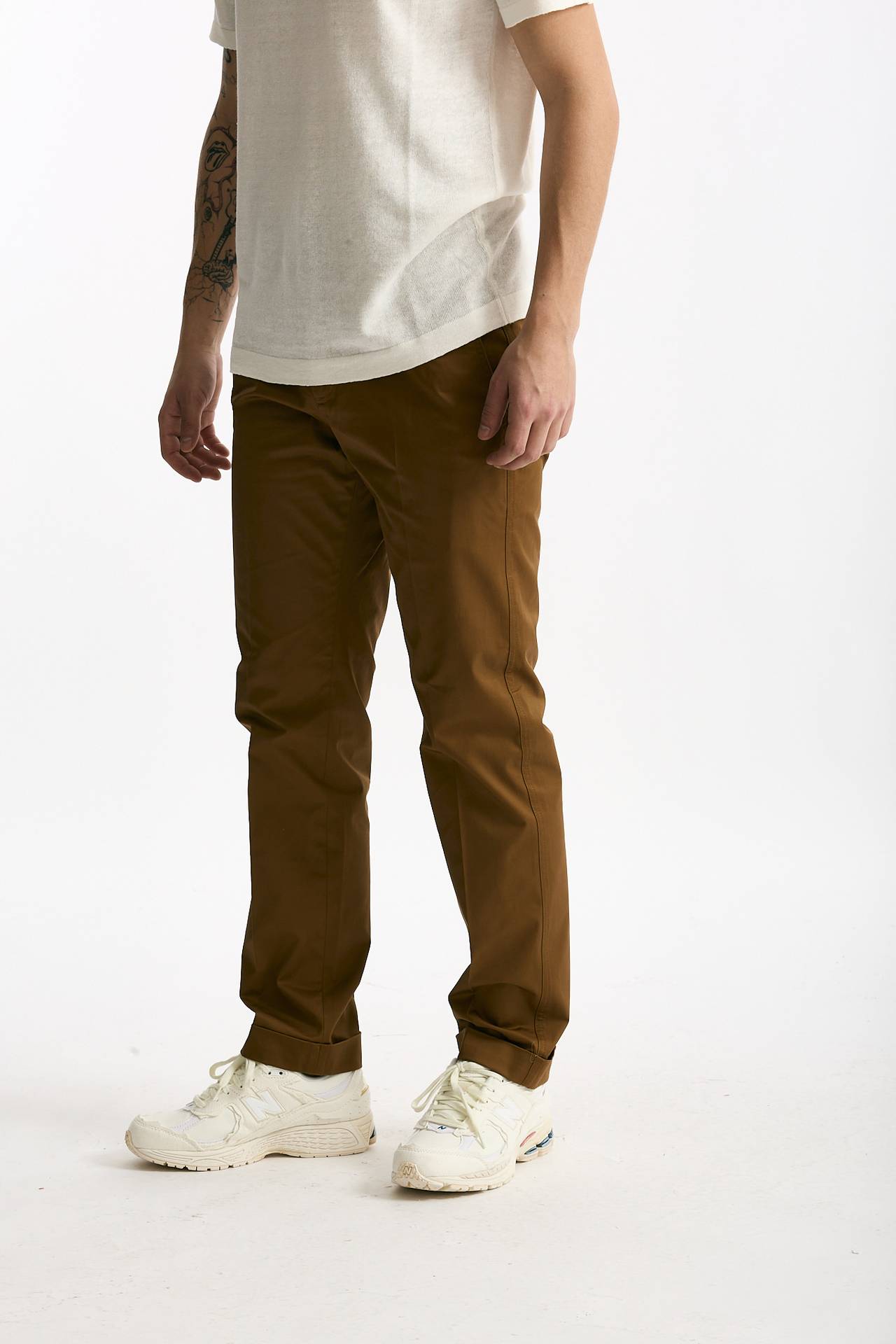 Pantalone DESTINAY in cotone stretch bruciato uomo Department five - 4