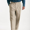 Pantalone RUSHEN in cotone e lino stretch beige uomo Department five - 8