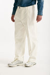 Pantalone RUSHEN in cotone e lino stretch bianco uomo Department five - 4
