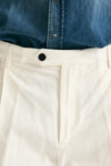 Pantalone RUSHEN in cotone e lino stretch bianco uomo Department five - 6