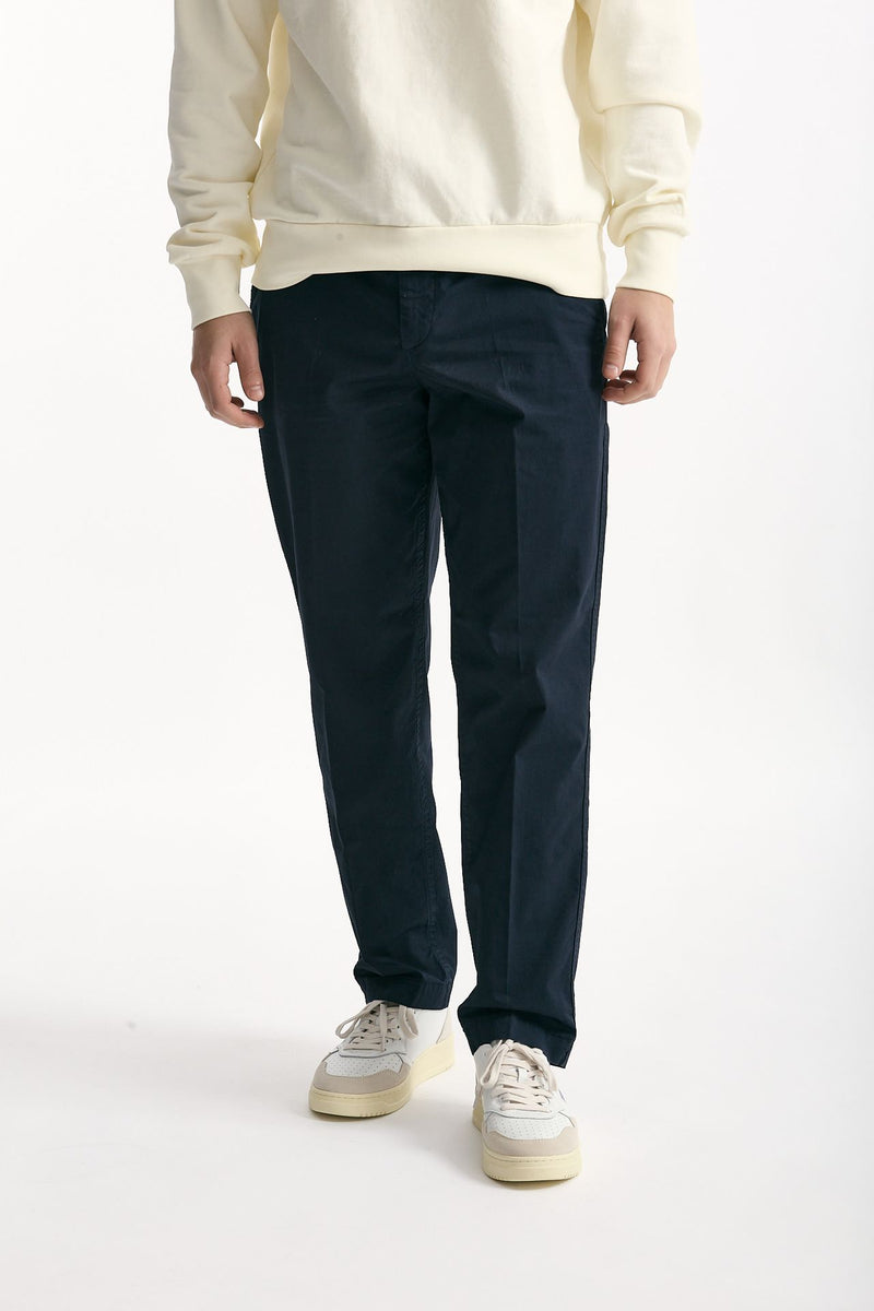 Pantalone ZYAN in cotone blu uomo Dondup - 1