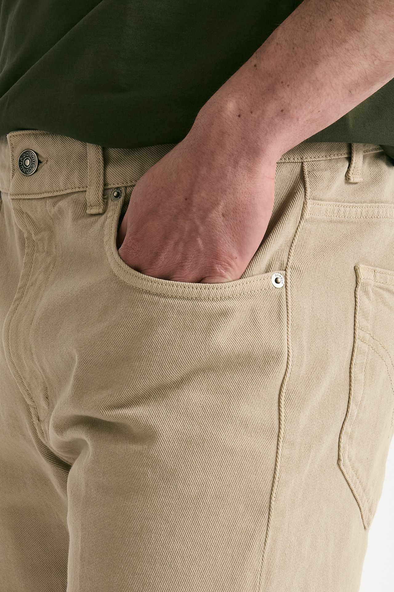 Bermuda DERICK beige uomo Dondup - 7