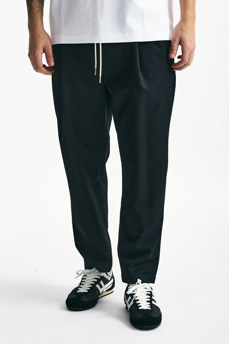 Pantalone in misto lana nero uomo Drôle de monsieur - 1
