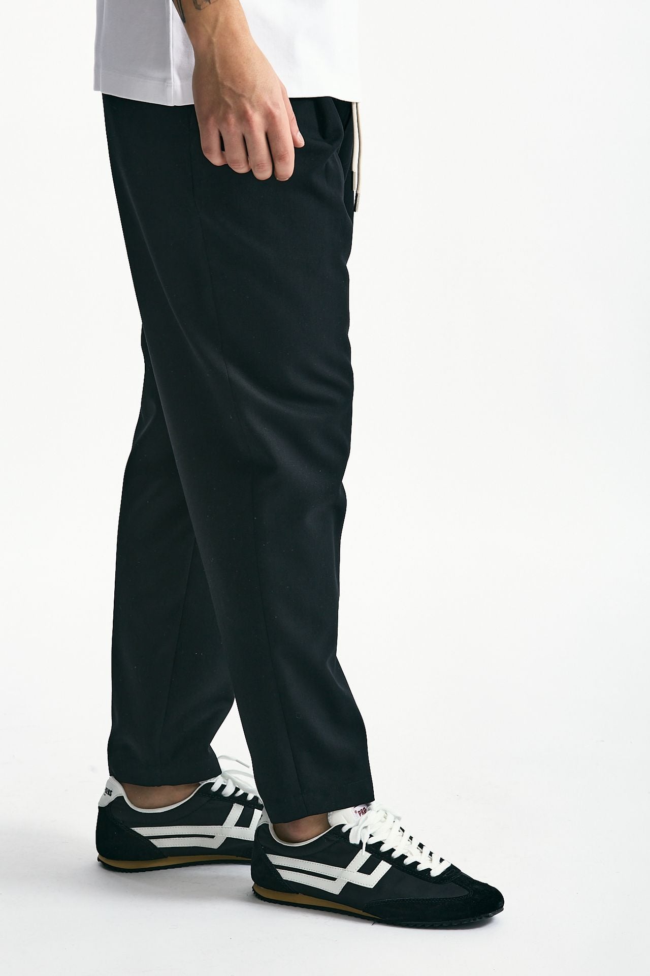 Pantalone in misto lana nero uomo Drôle de monsieur - 2