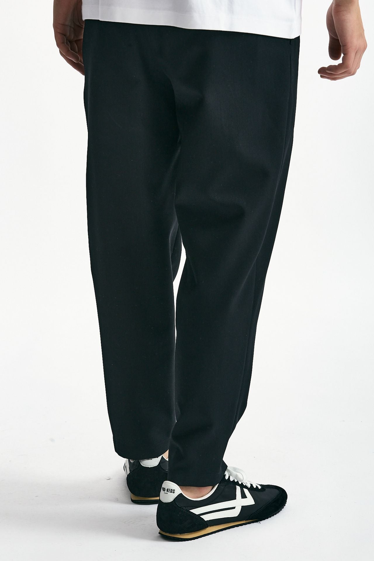 Pantalone in misto lana nero uomo Drôle de monsieur - 3