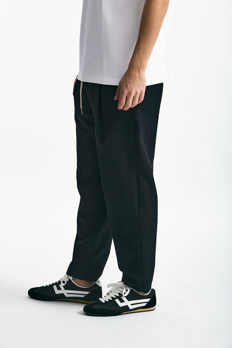 Pantalone in misto lana nero uomo Drôle de monsieur - 4