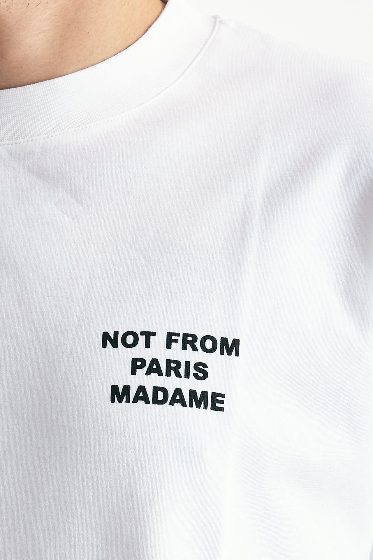 T-shirt in cotone bianco uomo Drôle de monsieur - 5