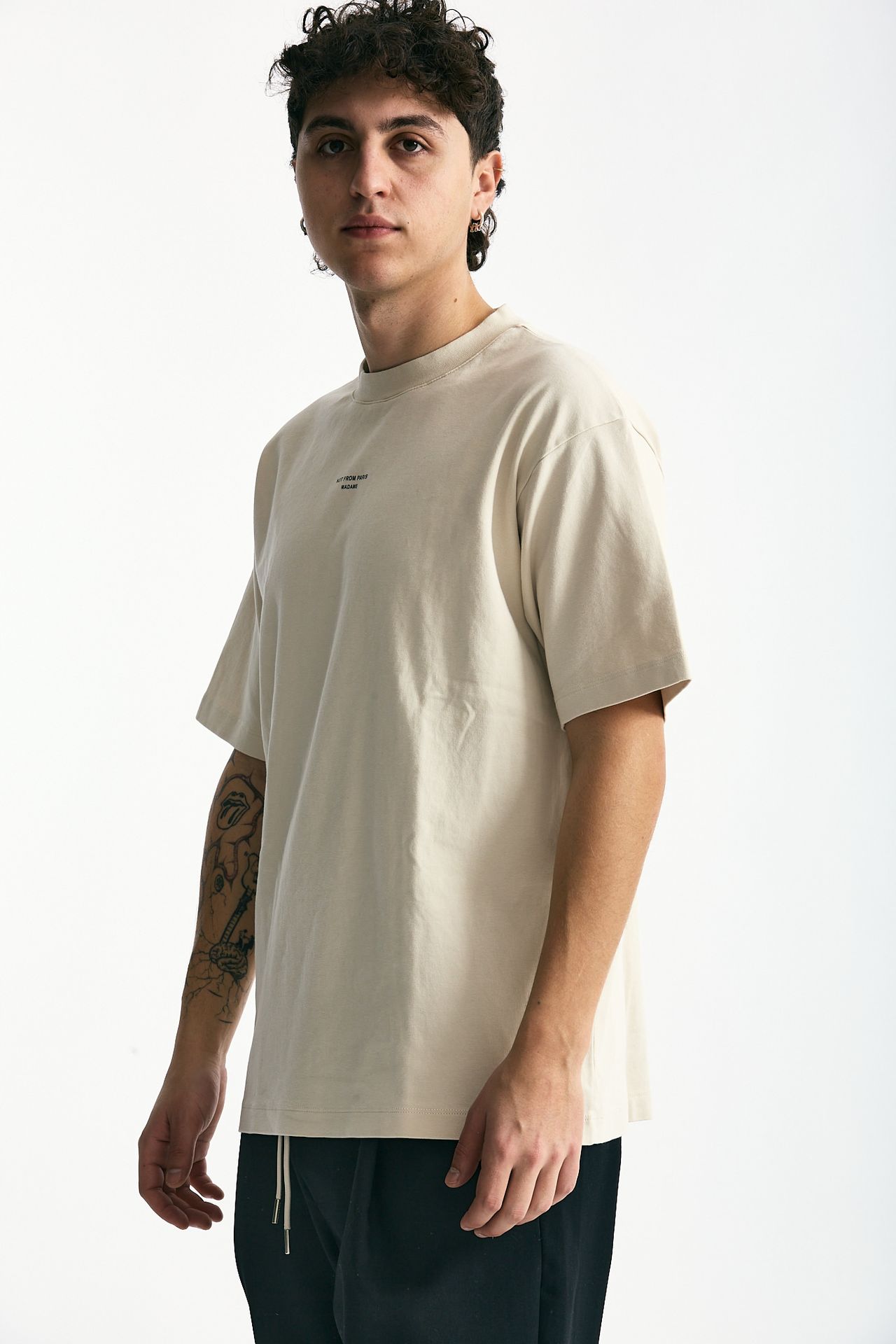 T-shirt in cotone tortora uomo Drôle de monsieur - 4