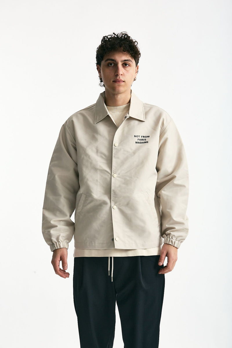 Giacca in nylon panna uomo Drôle de monsieur - 7