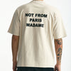 T-shirt in cotone panna con stampa uomo Drôle de monsieur - 6