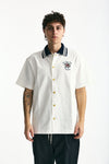 Polo in cotone piquet bianco uomo Drôle de monsieur - 3