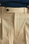 Pantalone in cotone beige uomo Drôle de monsieur - 5