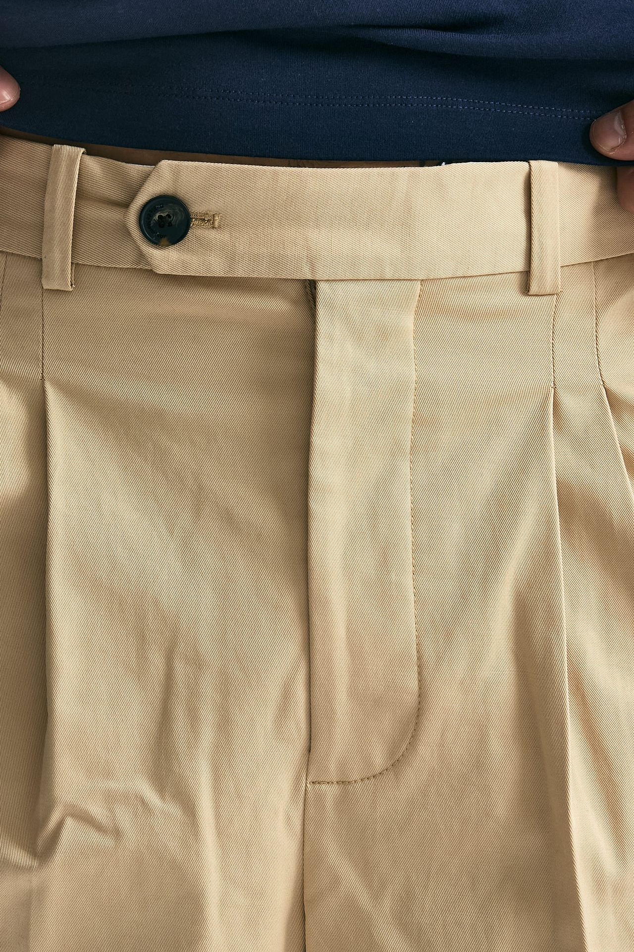 Pantalone in cotone beige uomo Drôle de monsieur - 5