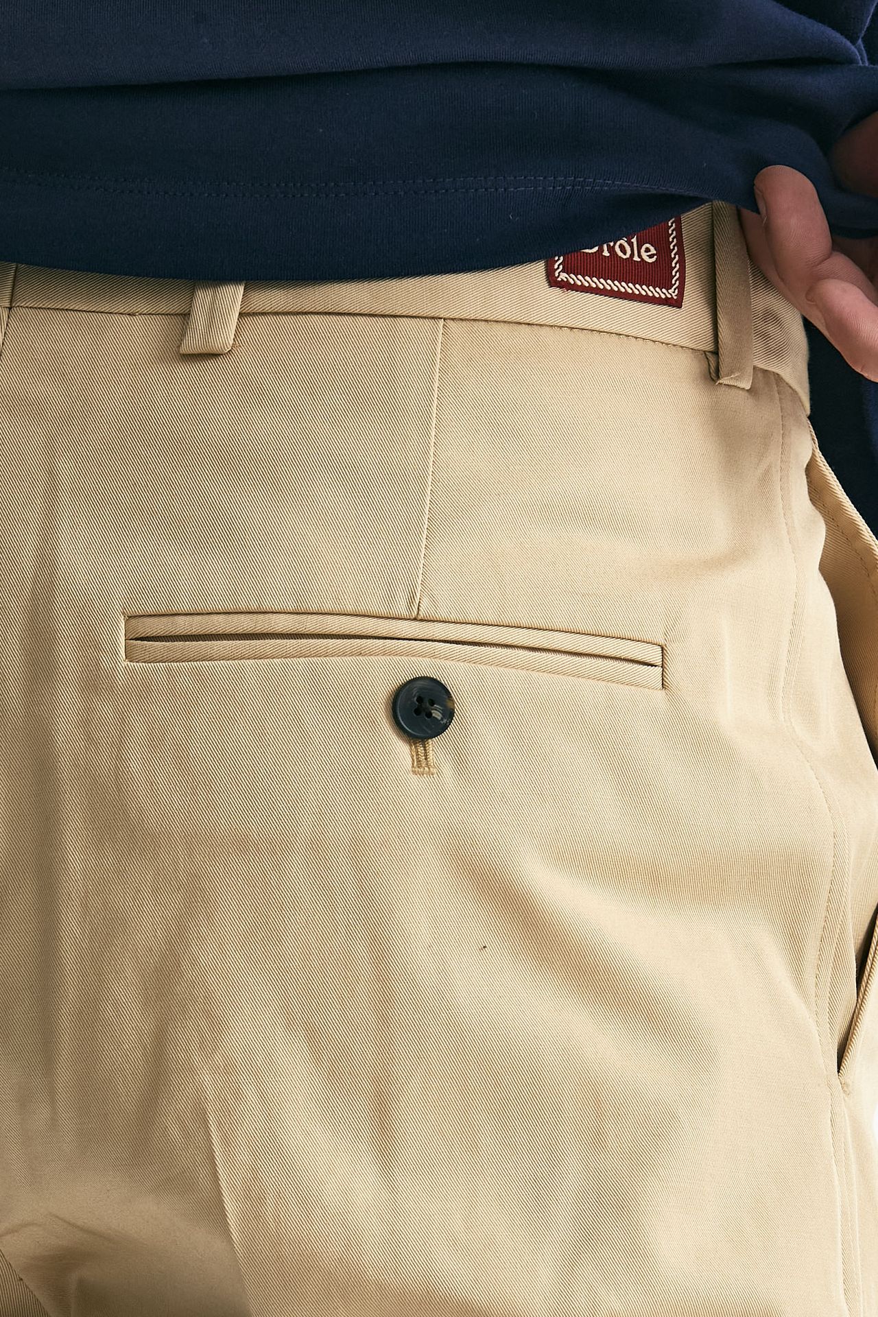 Pantalone in cotone beige uomo Drôle de monsieur - 6
