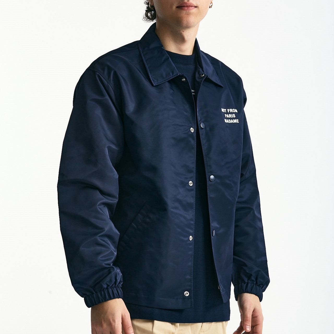 Giubbino in nylon blu uomo Drôle de monsieur - 8