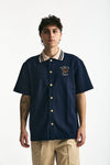 Polo in cotone piquet blu uomo Drôle de monsieur - 3