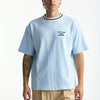 T-shirt in cotone azzurro uomo Drôle de monsieur - 6