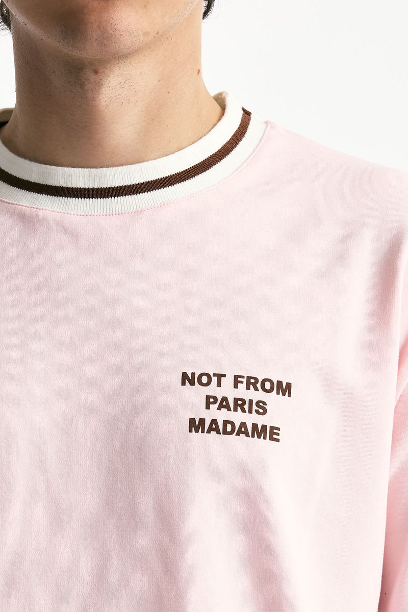 T-shirt in cotone rosa uomo Drôle de monsieur - 5