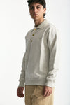 Felpa polo in cotone grigio uomo Drôle de monsieur - 4