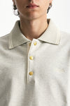 Felpa polo in cotone grigio uomo Drôle de monsieur - 5