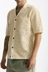 Polo camicia in cotone panna uomo Drôle de monsieur - 1