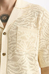 Polo camicia in cotone panna uomo Drôle de monsieur - 5