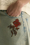 Bermuda in denim lavaggio chiaro uomo Drôle de monsieur - 5