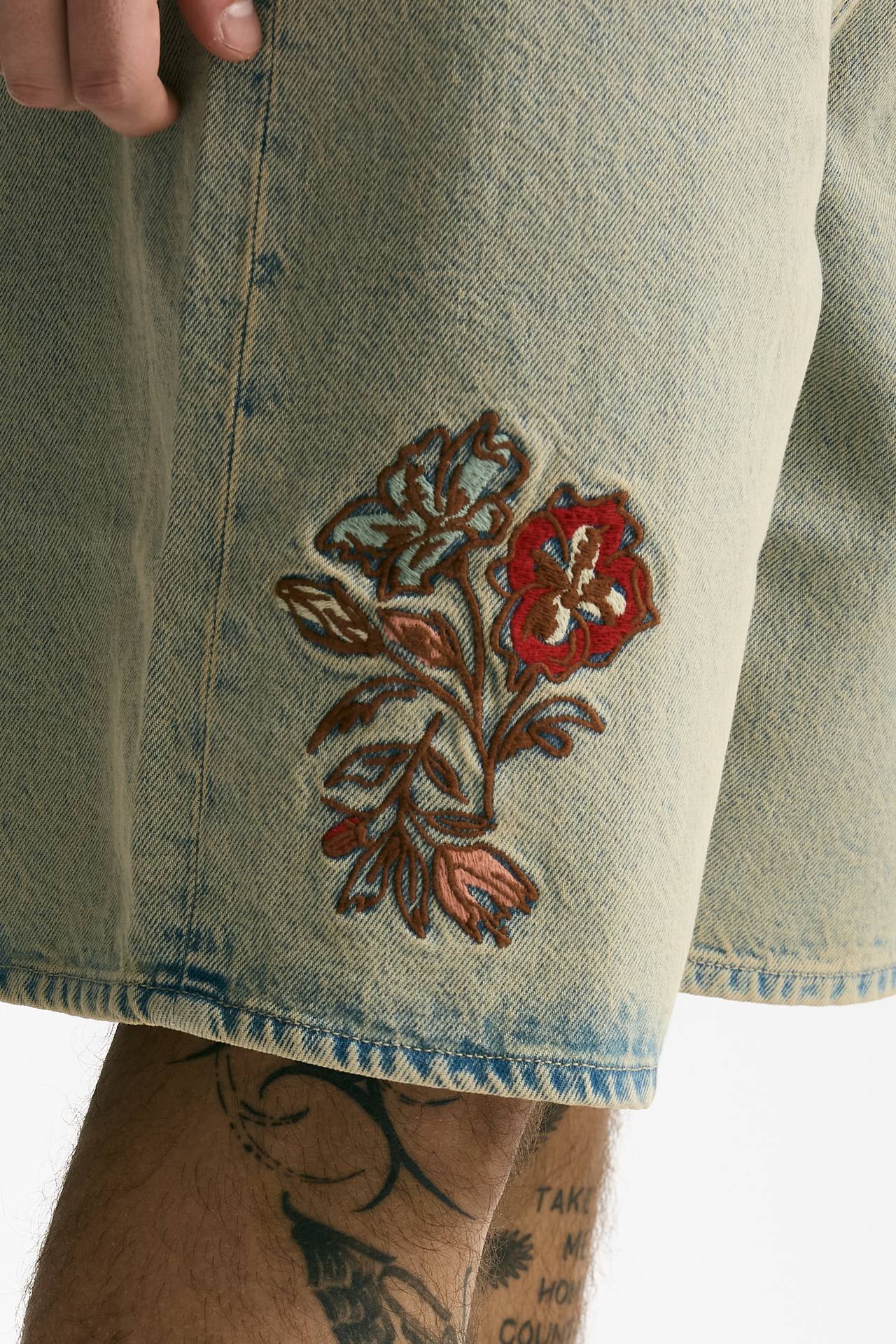 Bermuda in denim lavaggio chiaro uomo Drôle de monsieur - 6