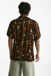 Camicia in viscosa fantasia multicolor uomo Drôle de monsieur - 3