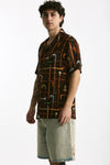 Camicia in viscosa fantasia multicolor uomo Drôle de monsieur - 1
