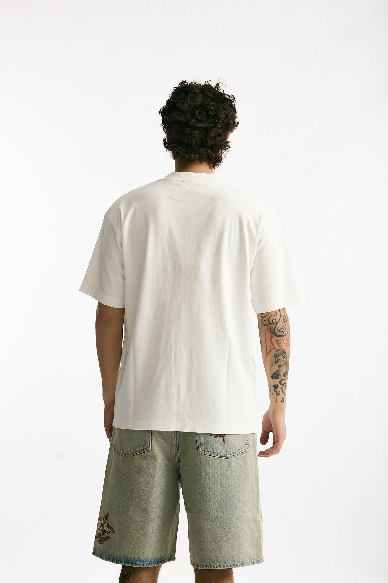 T-shirt in cotone bianco uomo Drôle de monsieur - 3
