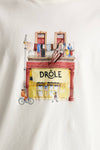 T-shirt in cotone bianco uomo Drôle de monsieur - 5