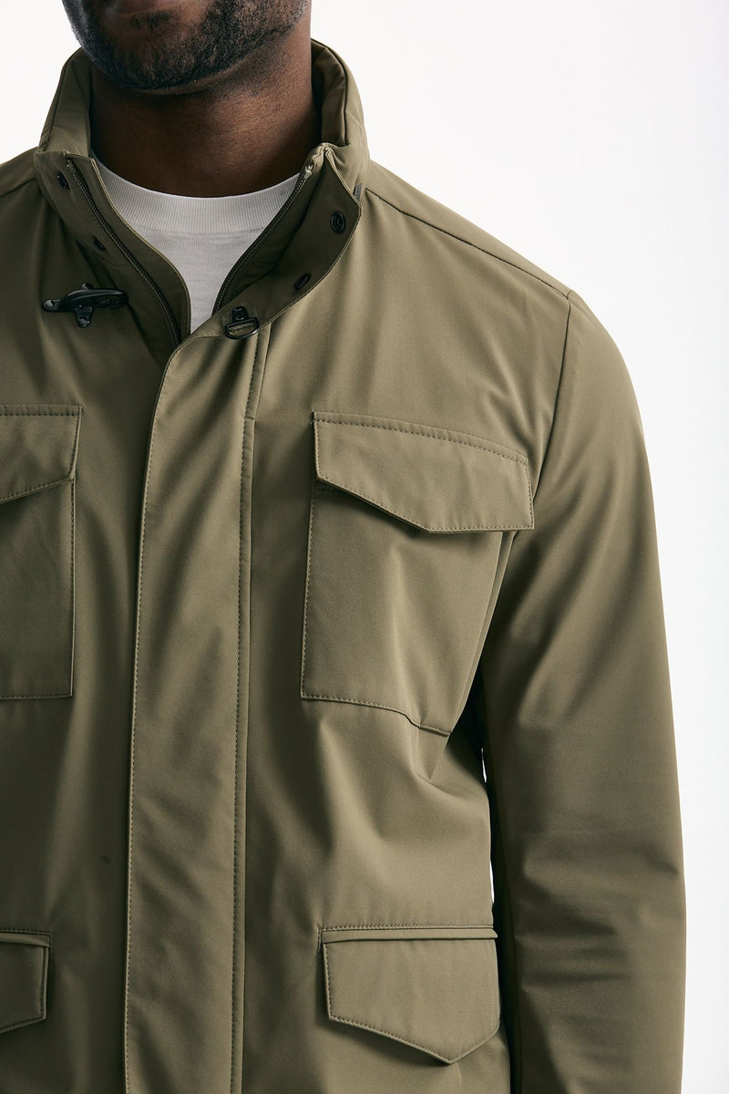 Field jacket in nylon stretch verde uomo Fay - 7