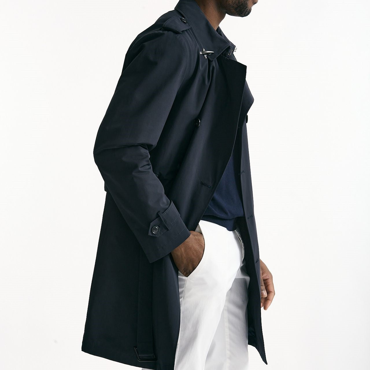 Trench FAY in nylon blu uomo Fay - 10