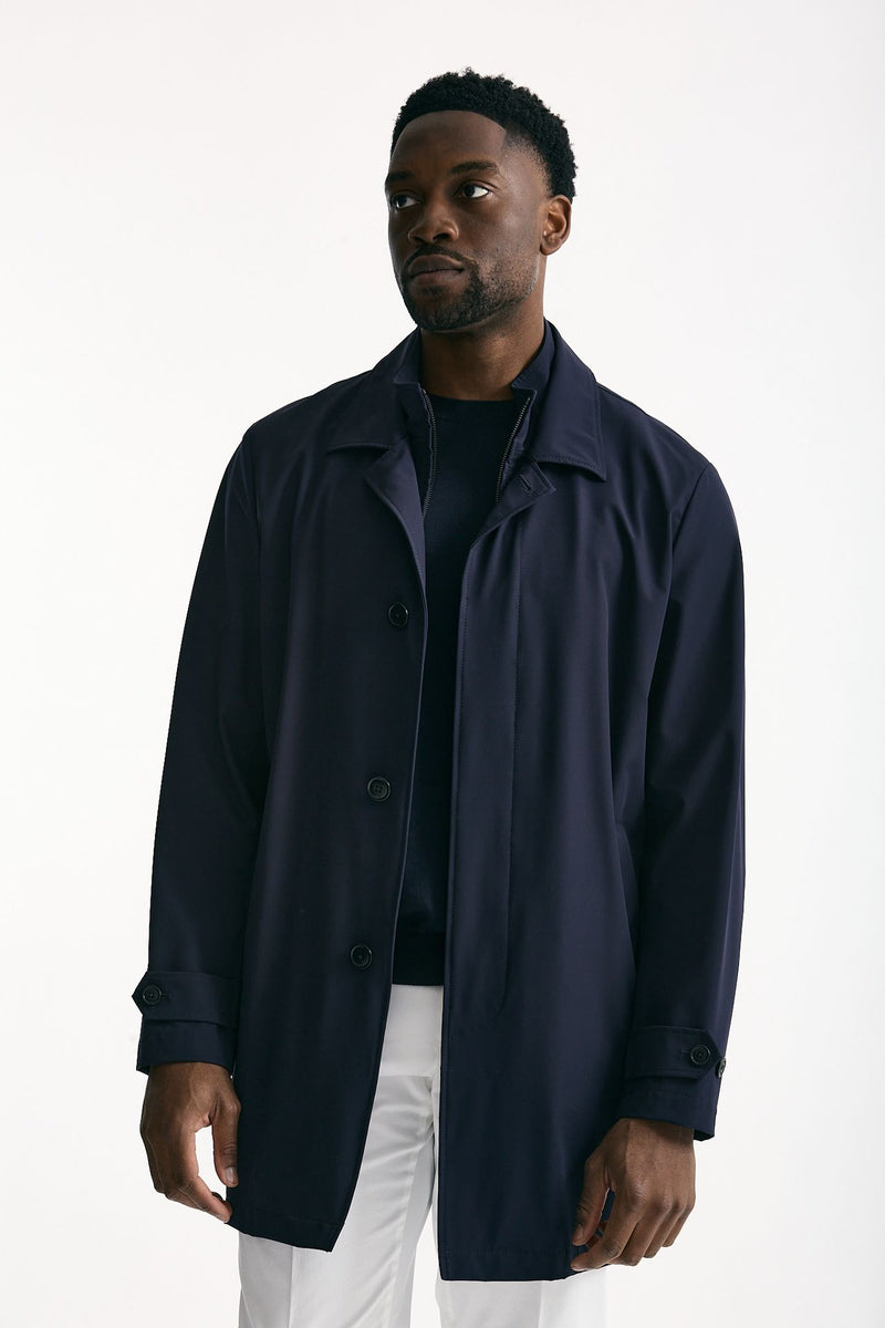 Soprabito in nylon stretch blu uomo Fay - 1