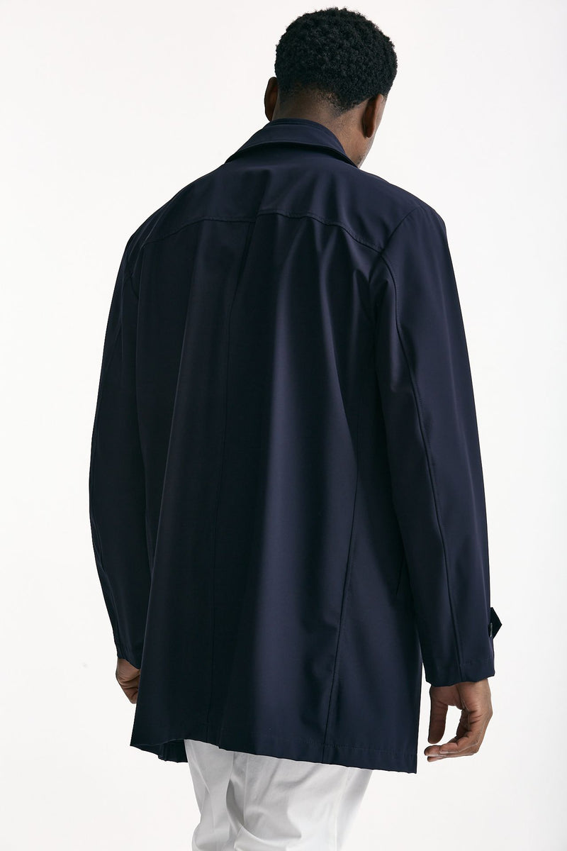 Soprabito in nylon stretch blu uomo Fay - 3