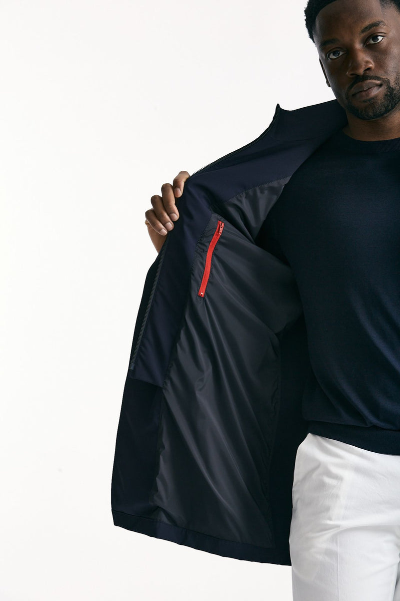 Soprabito in nylon stretch blu uomo Fay - 9