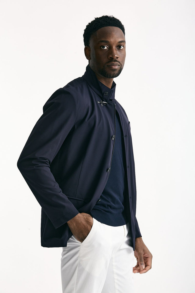 Giacca in nylon stretch blu uomo Fay - 1