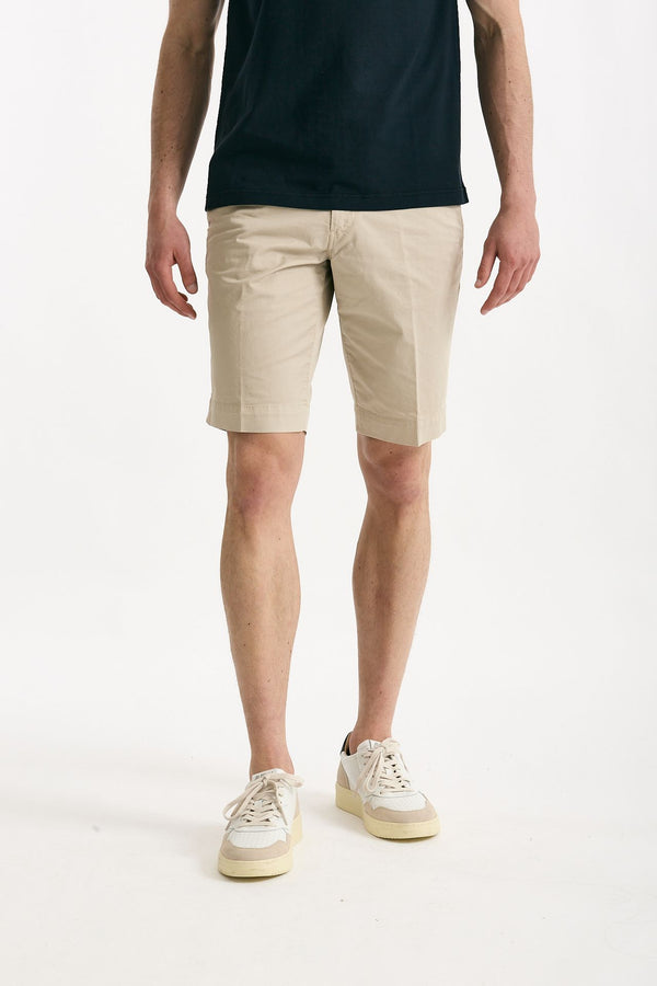Bermuda  in cotone stretch beige uomo Fay