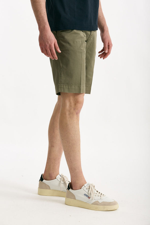 Bermuda  in cotone stretch verde uomo Fay