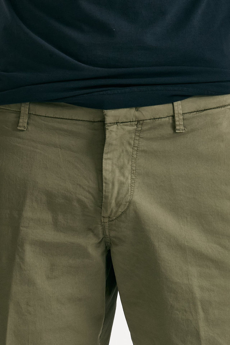Bermuda  in cotone stretch verde uomo Fay - 5