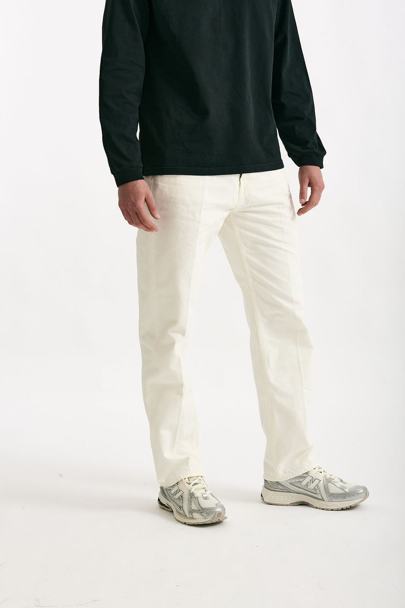Jeans YVES stone washed bianco uomo Grifoni - 2