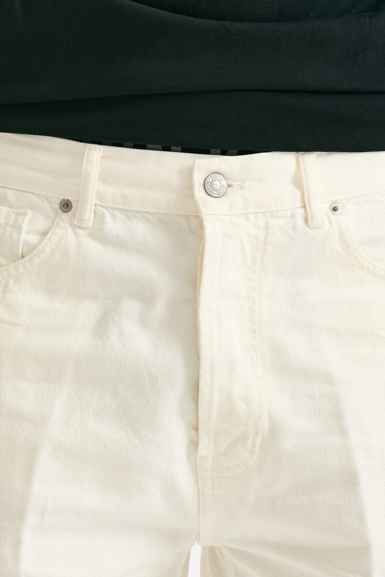 Jeans YVES stone washed bianco uomo Grifoni - 5