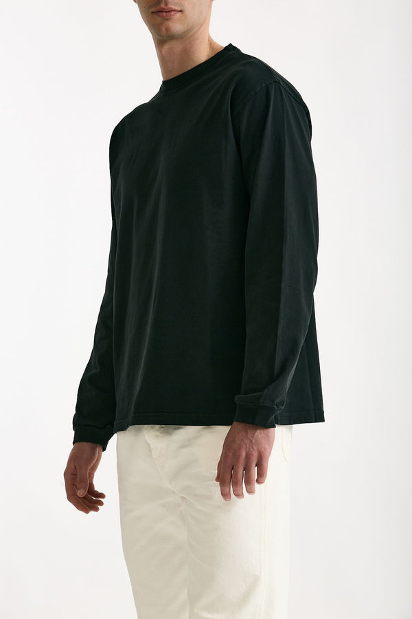 T-shirt in cotone nero uomo Grifoni