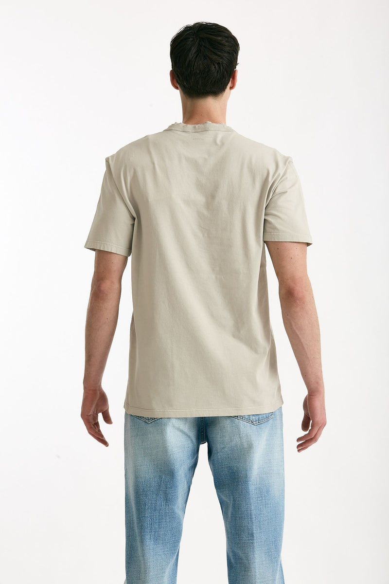 T-shirt Scollo a V beige uomo Grifoni - 4