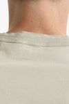 T-shirt girocollo in cotone beige uomo Grifoni - 4