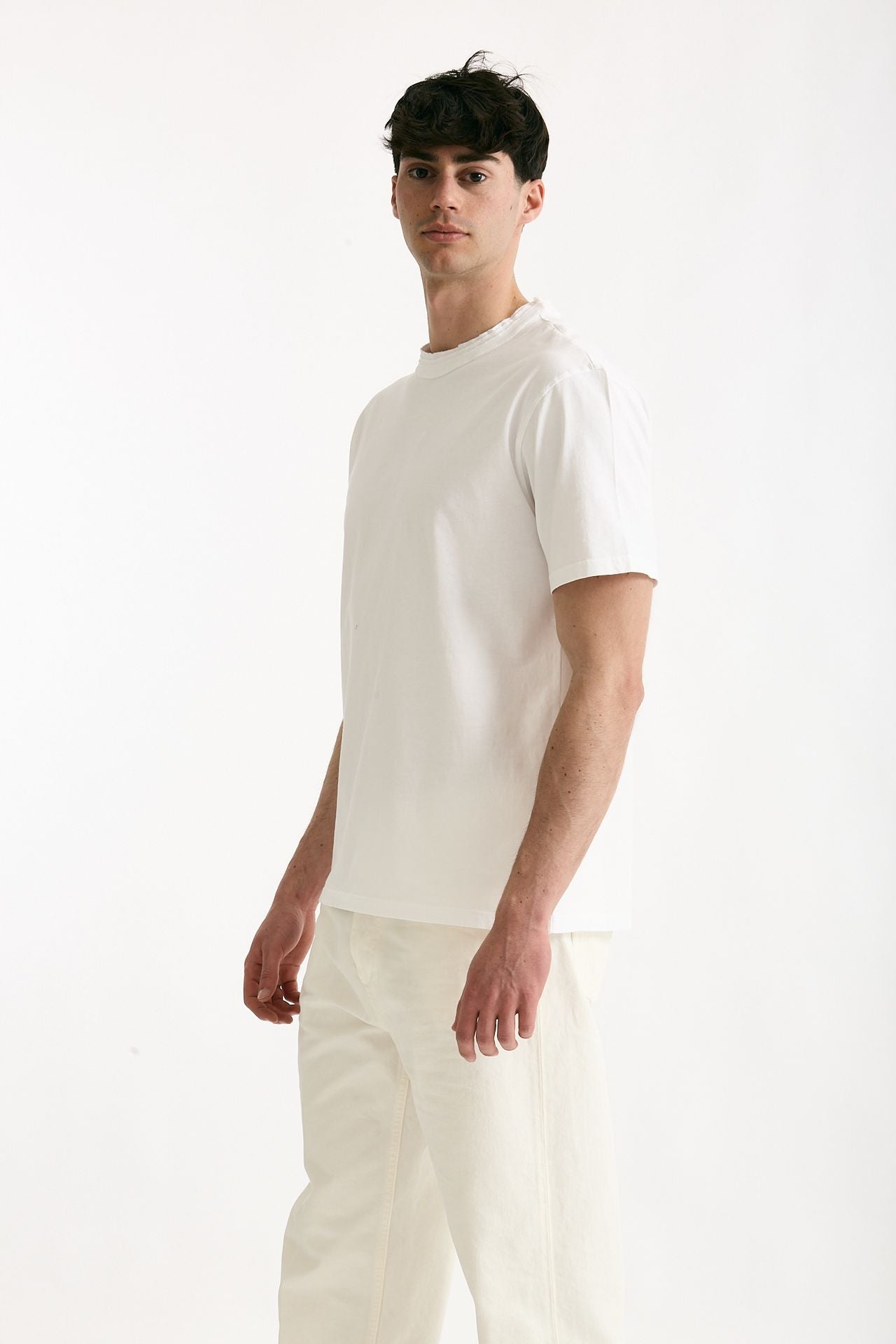 T-shirt Girocollo in cotone bianco uomo Grifoni - 5