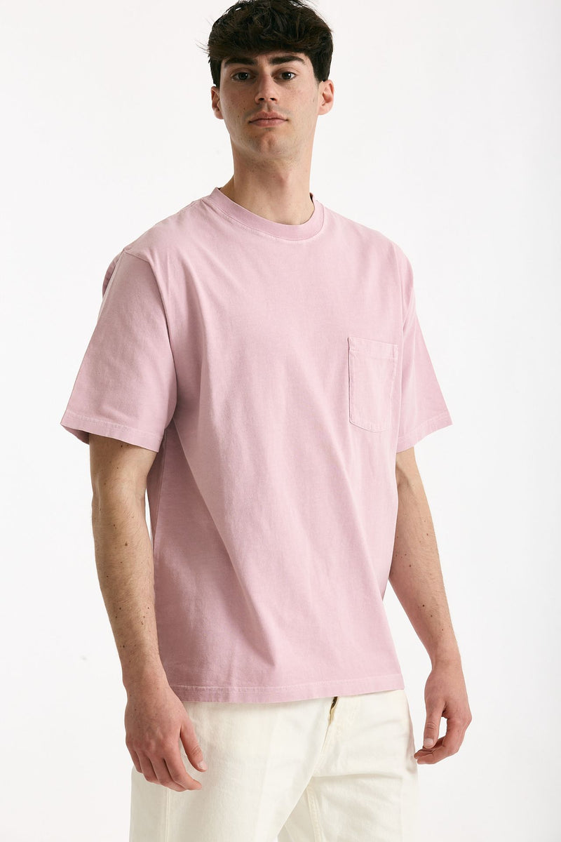 T-shirt in cotone “doppio” rosa uomo Grifoni - 3