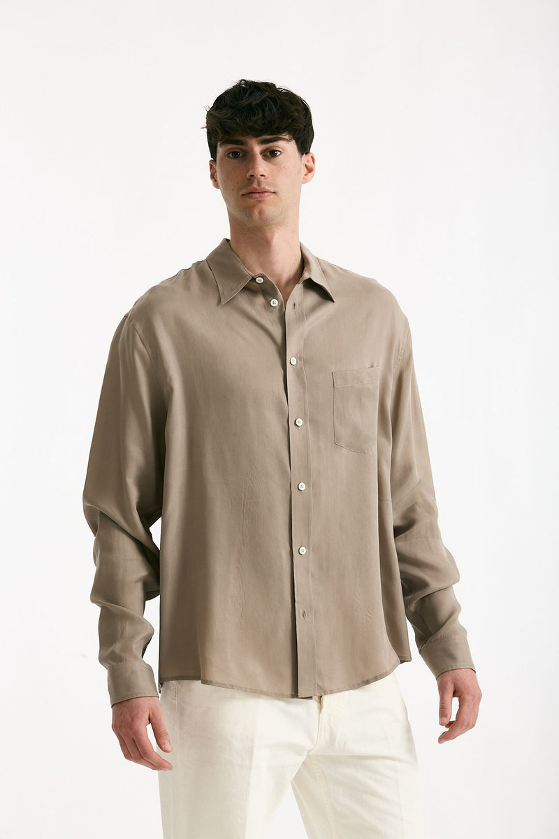 Camicia in cupro cammello uomo Grifoni - 3